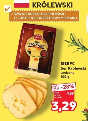 Ser Królewski wędzony promocja w Kaufland