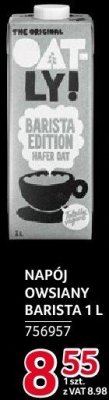 Napój owsiany Oatly Barista 1l promocja w Selgros