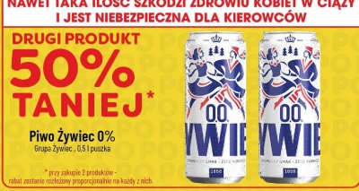 Piwo Żywiec 0% promocja w POLOmarket