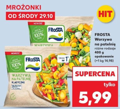 Warzywa na patelnię różne rodzaje promocja w Kaufland