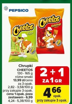 Chrupki CHEETOS różne smaki promocja w Carrefour Market