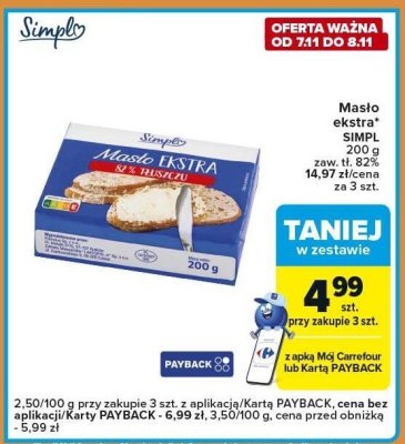 Mas艂o promocja w Carrefour Express