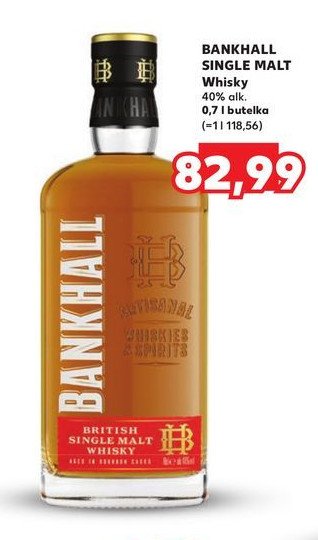 Whisky Bankhall single malt promocja