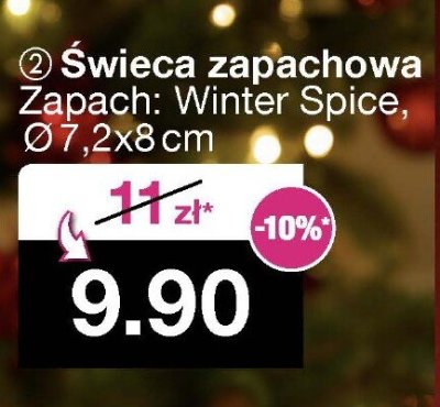 Świeca zapachowa Winter Spice, Ø7,2x8 cm promocja w Woolworth