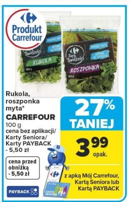 Rukola myta CARREFOUR promocja w Carrefour