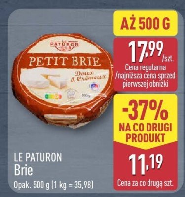 Ser Brie LE PATURON promocja w Aldi