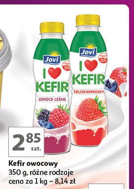 Kefir 0 % owoce leśne Jovi promocja w Auchan