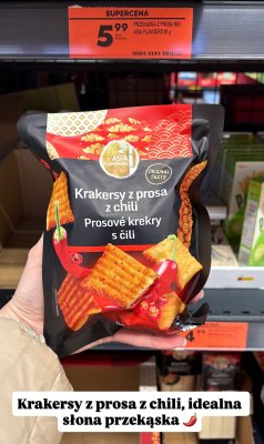 Krakersy z prosa z chili  promocja w Biedronka