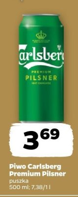 Piwo Carlsberg Premium Pilsner puszka promocja w Netto