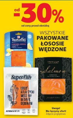 Wszystkie pakowane łososie wędzone promocja w Kaufland