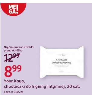 Chusteczki do higeny intymnej Your kaya promocja