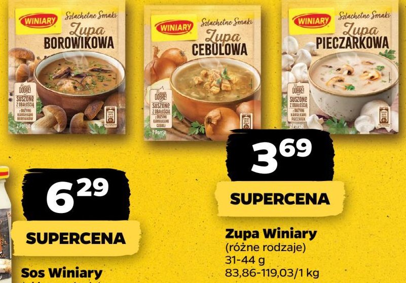 Zupa pieczarkowa Winiary szlachetne smaki promocja