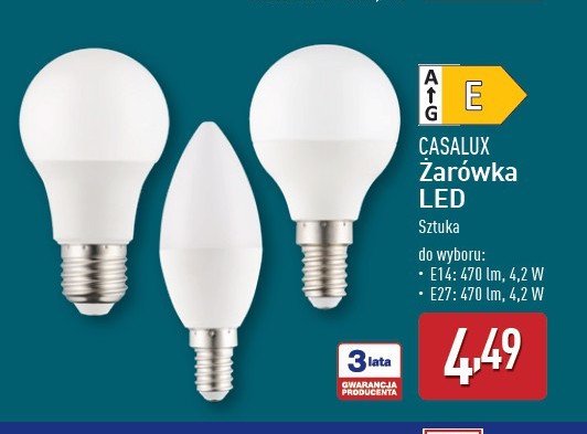 Żarówka led świeczka e14 4.2w promocja