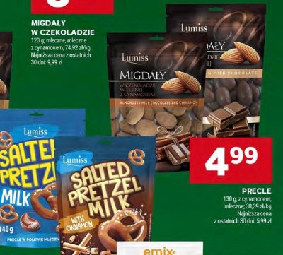 Migdały w czekoladzie mlecznej z cynamonem promocja w Stokrotka