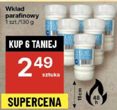 Wkład parafinowy 130g promocja w Delikatesy Centrum