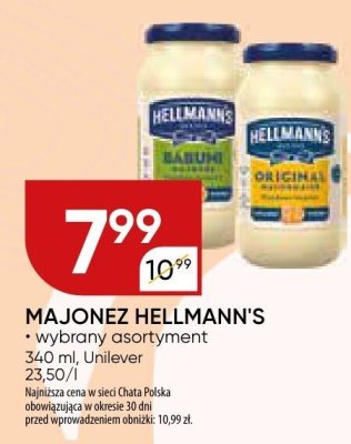 Majonez Hellmann's promocja w Chata Polska
