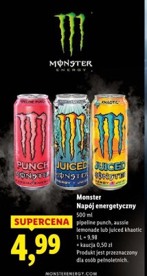 Napój energetyczny aussie lemonade  promocja w Lidl