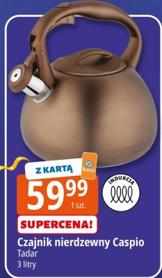 Czajnik nierdzewny Caspio Tadar promocja w Leclerc