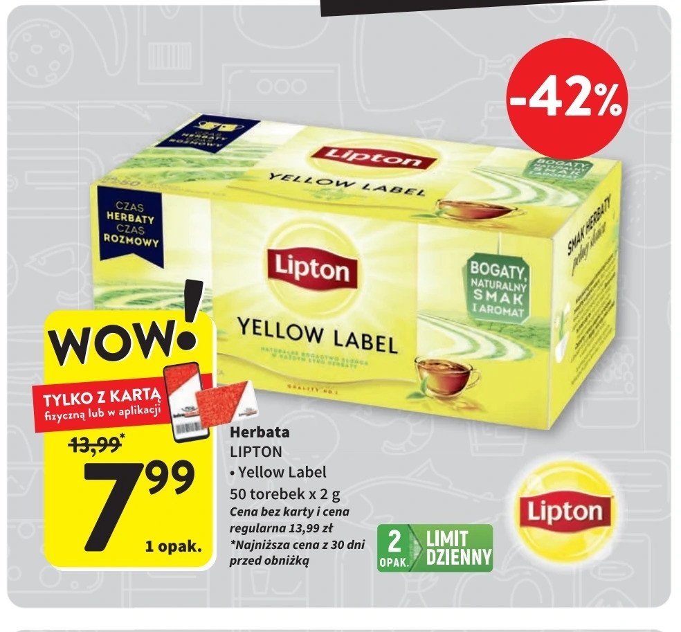 Herbata Lipton promocja w Intermarche