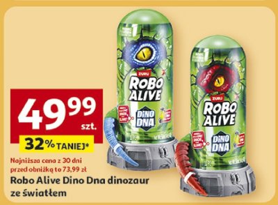 Robo Alive Dino Dna dinozaur ze światłem promocja w Auchan