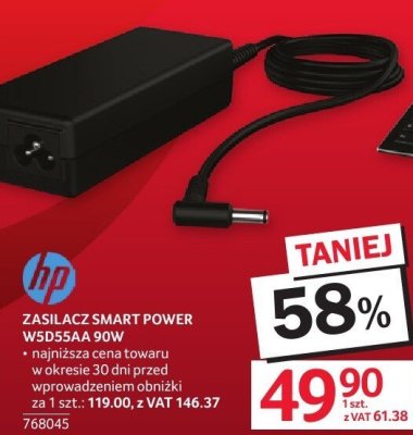 Zasilacz HP SMART POWER W5054A 90W promocja w Selgros