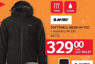 Softshell męski Hi-Tec rozmiary M-XL promocja w Selgros