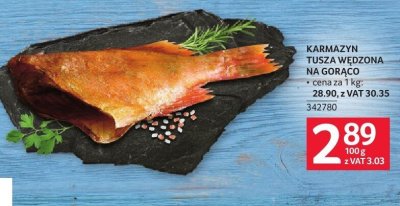 Karmazyn tusza wędzona na gorąco promocja w Selgros