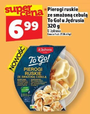 Pierogi ruskie ze smażoną cebulą To Go! u Jędrusia 320 g promocja w TOPAZ