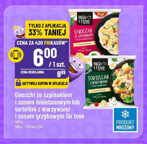 Tortellini z warzywami i sosem grzybowym Gotove promocja