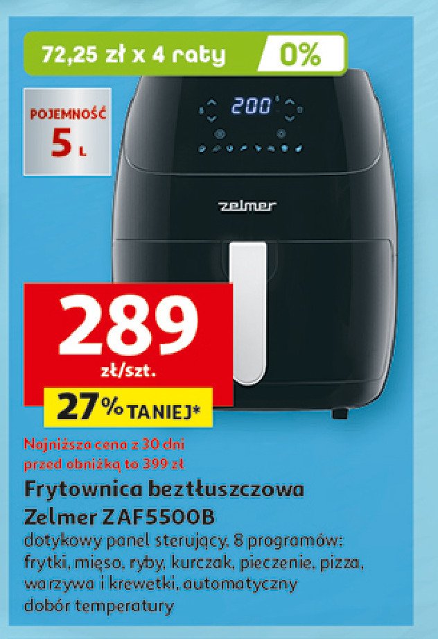 Frytownica bezt艂uszczowa zaf5500b Zelmer promocja