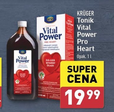 Syrop cardio kobieta Kruger vital power promocja w Aldi