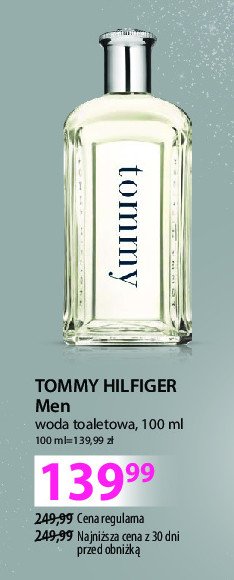 Woda toaletowa Tommy hilfiger men Tommy hilfiger cosmetics promocja w Hebe