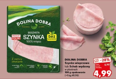 Szynka wieprzowa w plastrach promocja w Kaufland
