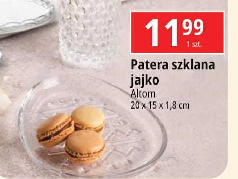 Patera jajko 20 x 15 x 1.8 cm Altom promocja