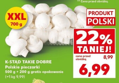 Pieczarki polskie 500 g K-Stąd Takie Dobre promocja w Kaufland