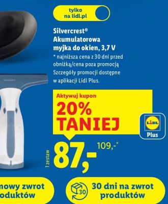 Akumulatorowa myjka do okien Silvercrest promocja w Lidl