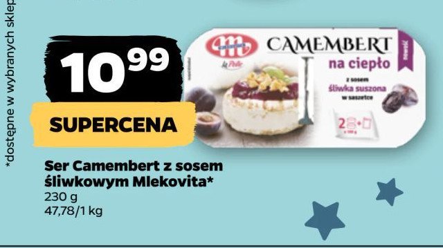 Camembert na ciepło + sos suszona śliwka Mlekovita la polle promocja