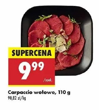 Carpaccio wołowe promocja