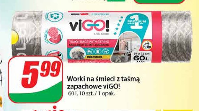 Worki do segregacji śmieci 60 l Vi-go! promocja