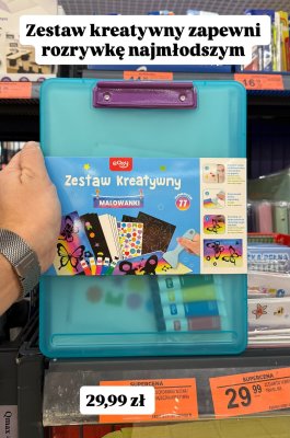 Zestaw kreatywny malowanki, 77 elementów promocja w Biedronka