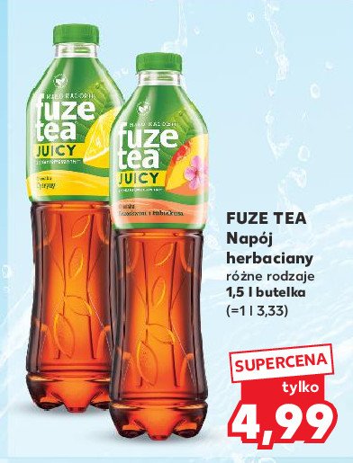 Herbata mrożona black peach hibiscus Fuzetea promocja w Kaufland