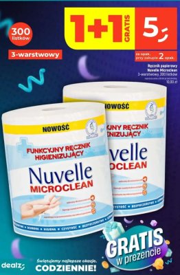 Ręcznik papierowy Nuvelle Microclean 3-warstwowy, 300 listków promocja w Dealz