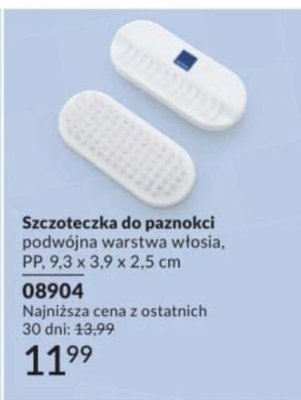 Szczoteczka do paznokci podwójna warstwa włosia, PP, 9.3 x 3.9 x 2.5 cm promocja w AVON