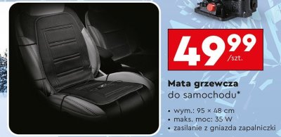 Mata grzewcza do samochodu promocja w Biedronka