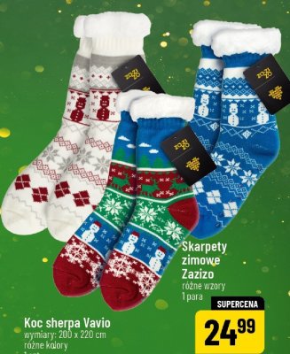 Skarpety zimowe Zazizo różne wzory promocja w POLOmarket