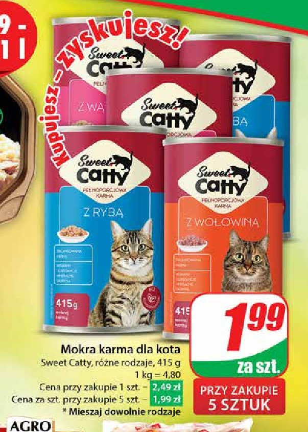 Karma dla kota z wątróbką Sweet catty promocja