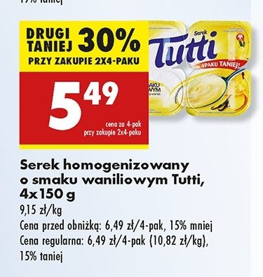 Serek wanilia Tutti promocja