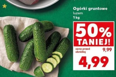Ogórki gruntowe luzem 1kg promocja w Kaufland