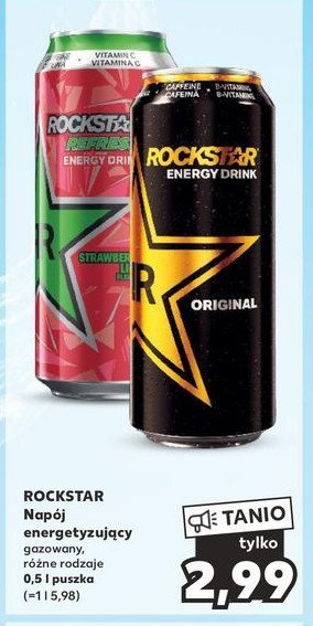 Napój energetyczny strawberry & lime Rockstar energy drink promocja