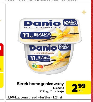 Serek waniliowy Danone danio promocja w Carrefour Express